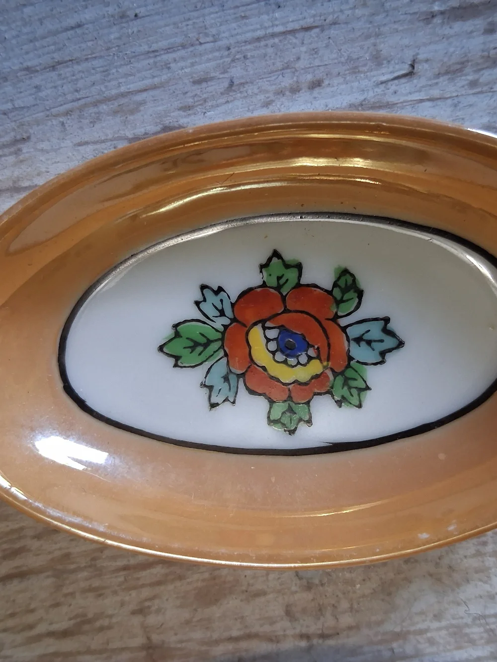 Vintage Set Of 2 Noritake Lustre-glaze Trinket Dishes
